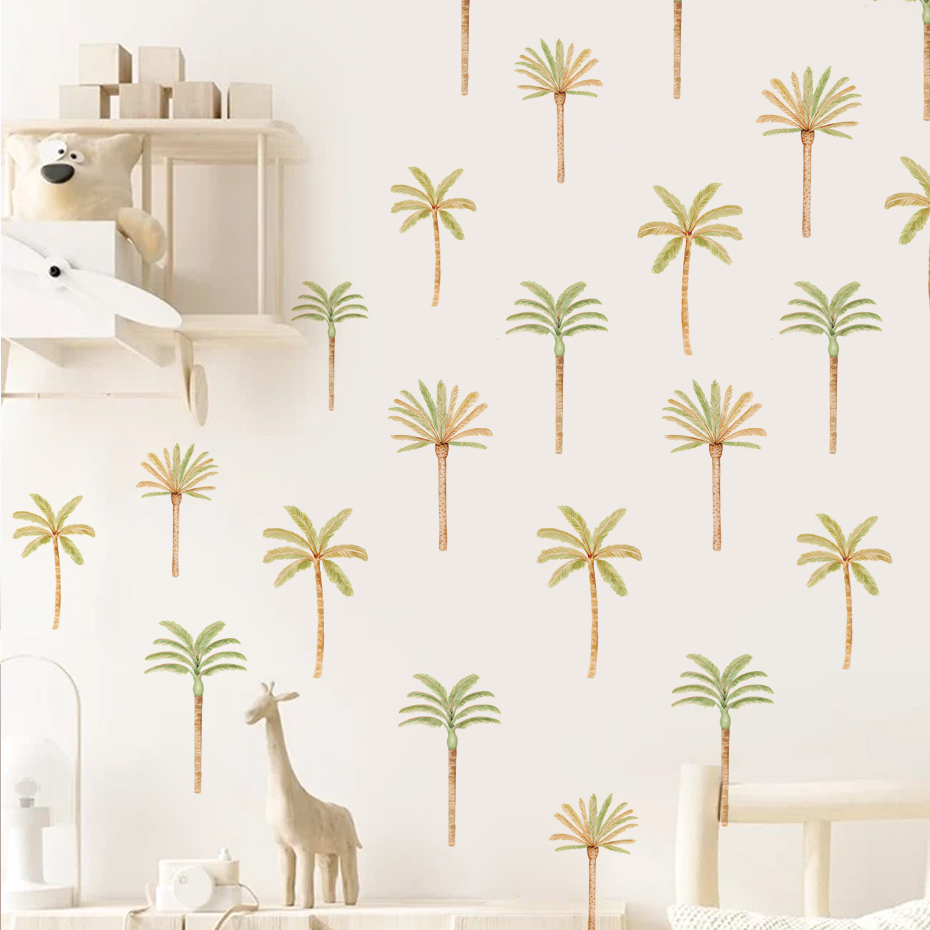 Baby Nursery Needs - Boho Naklejka ścienna z palmy kokosowej