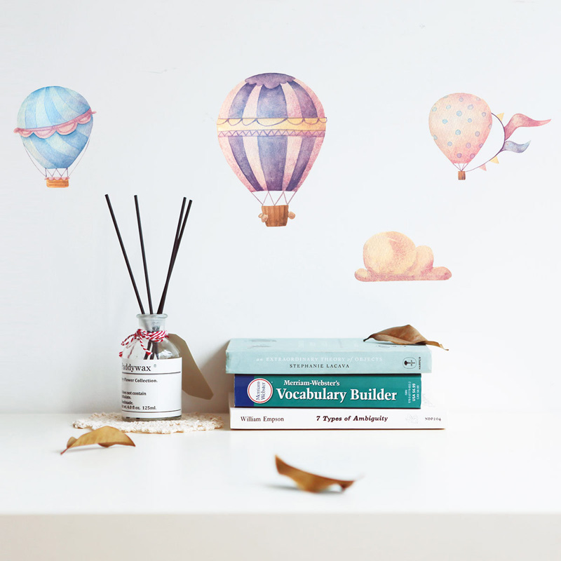 Baby Nursery Mural Wallpaper - Kreatywna, kolorowa naklejka ścienna z balonami