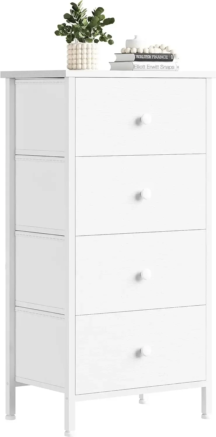 Drawer Dresser White - Mała biała komoda do sypialni, 4/5