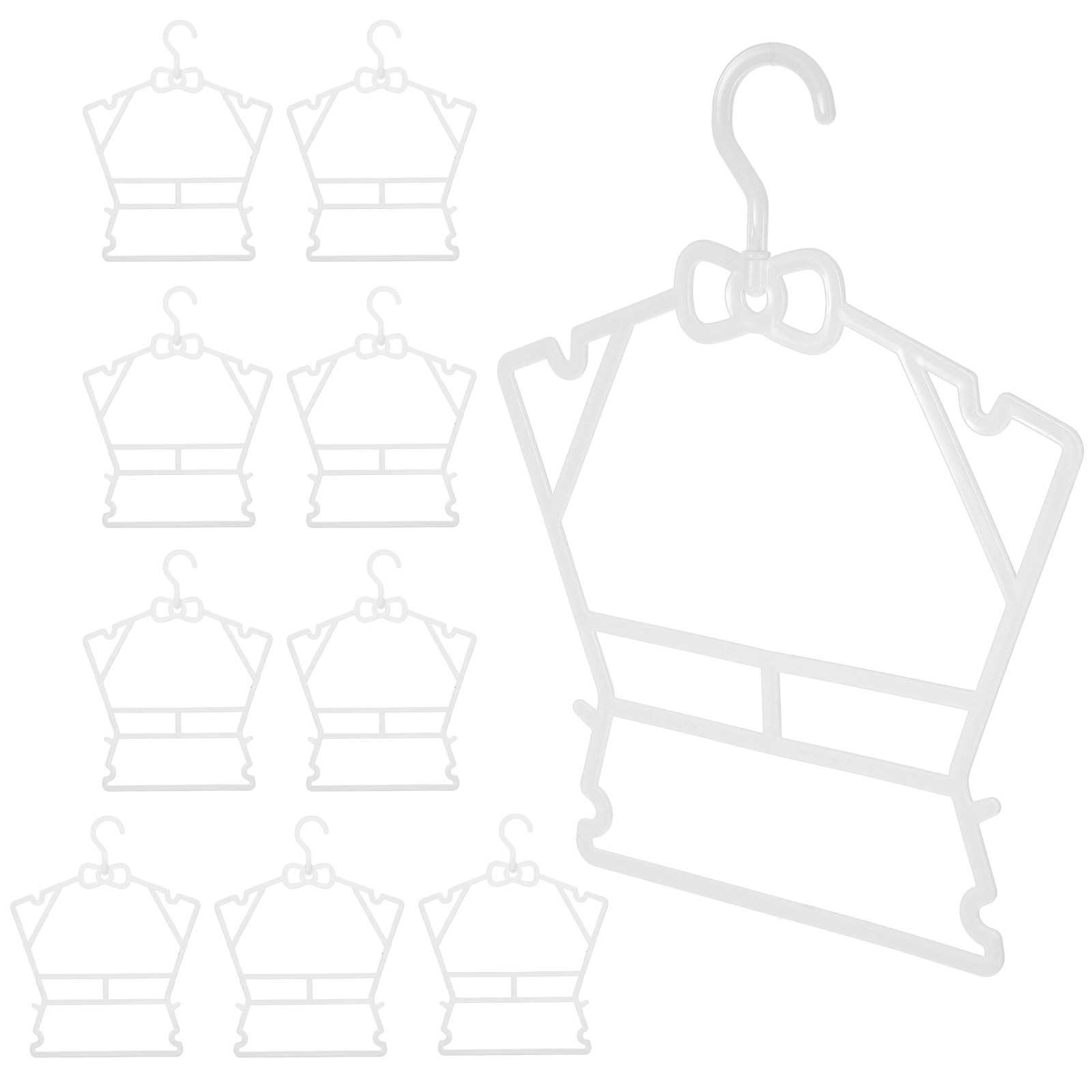 Baby Nursery Closet Organization - 10 sztuk plastikowych wieszaków do ubrań