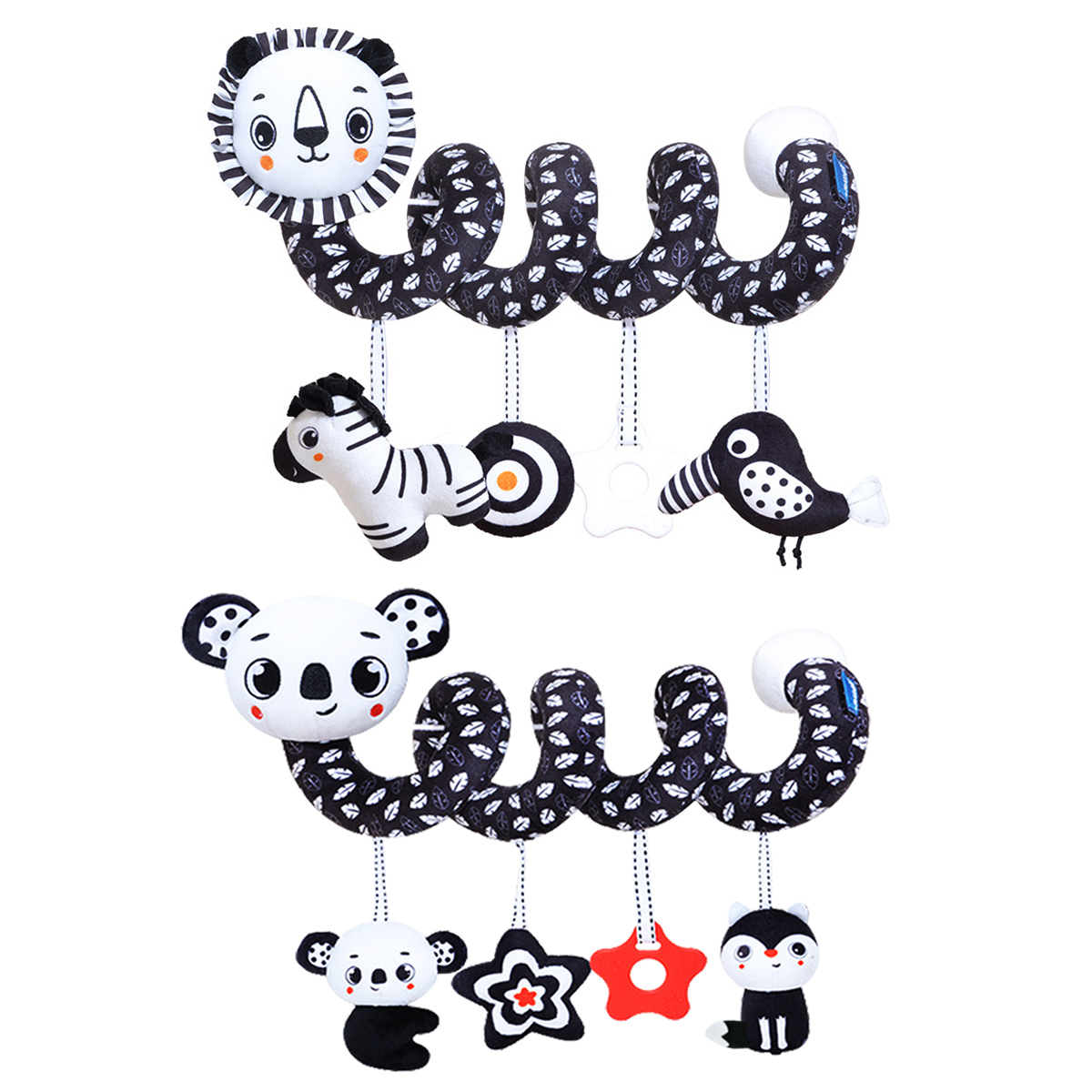 Baby Nursery Mobile - Pluszowe zabawki spiralne do zawieszenia na