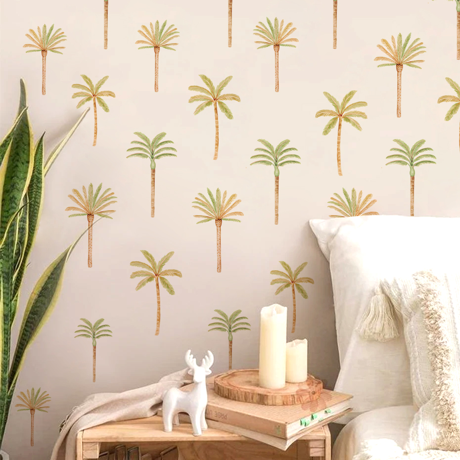Boho Naklejka ścienna z palmy  – Baby Nursery Needs recenzja i cena