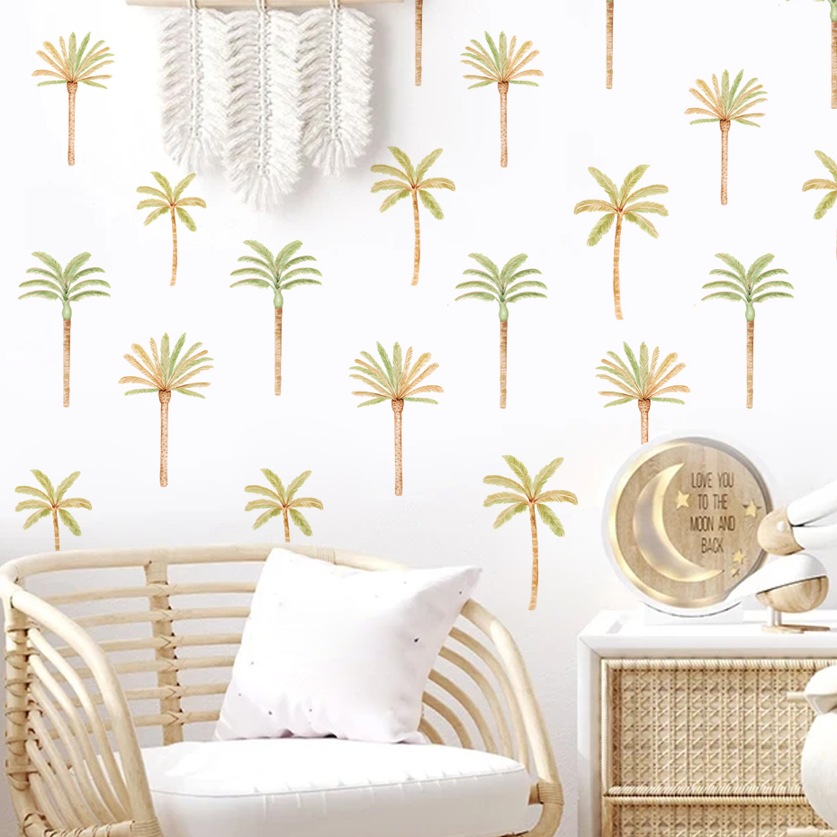 Boho Naklejka ścienna z palmy  – Baby Nursery Needs recenzja i cena