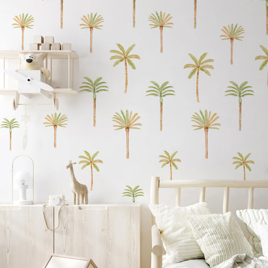 Boho Naklejka ścienna z palmy  – Baby Nursery Needs recenzja i cena