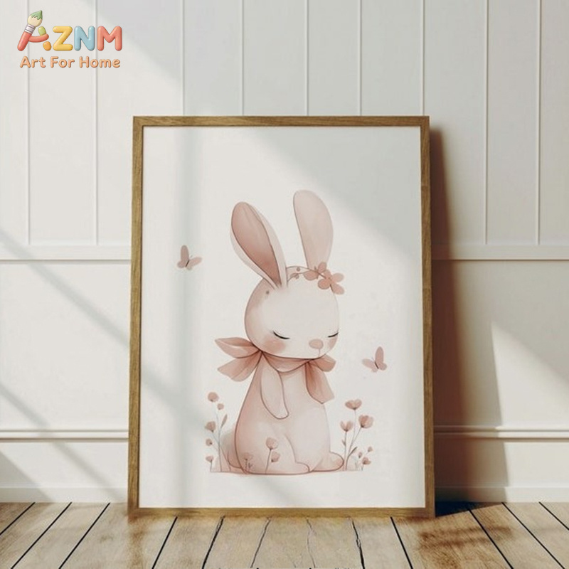 AZNM Miękki Różowy Obraz na Pł – Baby Nursery Neutral recenzja i cena