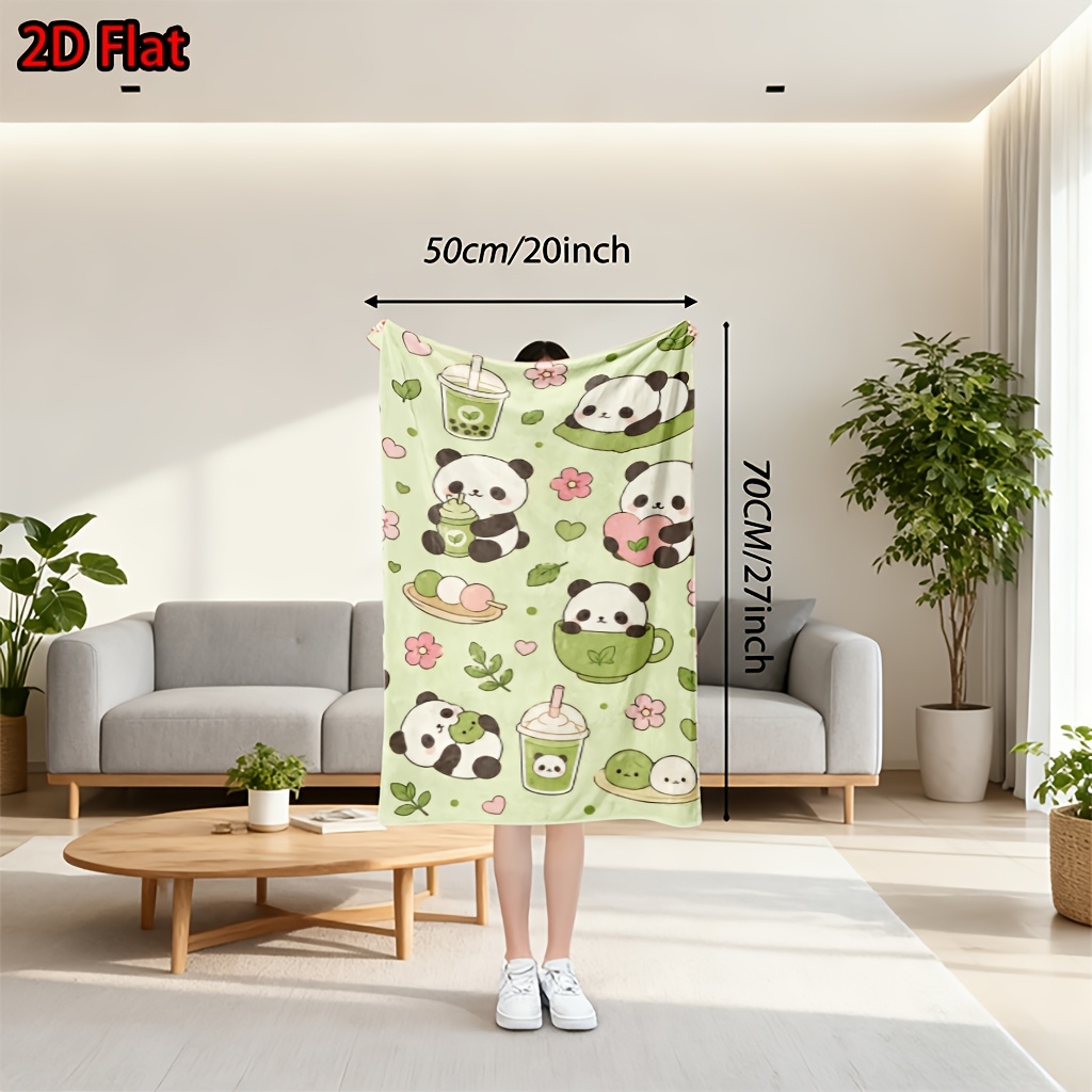 Uroczy koc z motywem pandy do  – Baby Nursery Green recenzja i cena