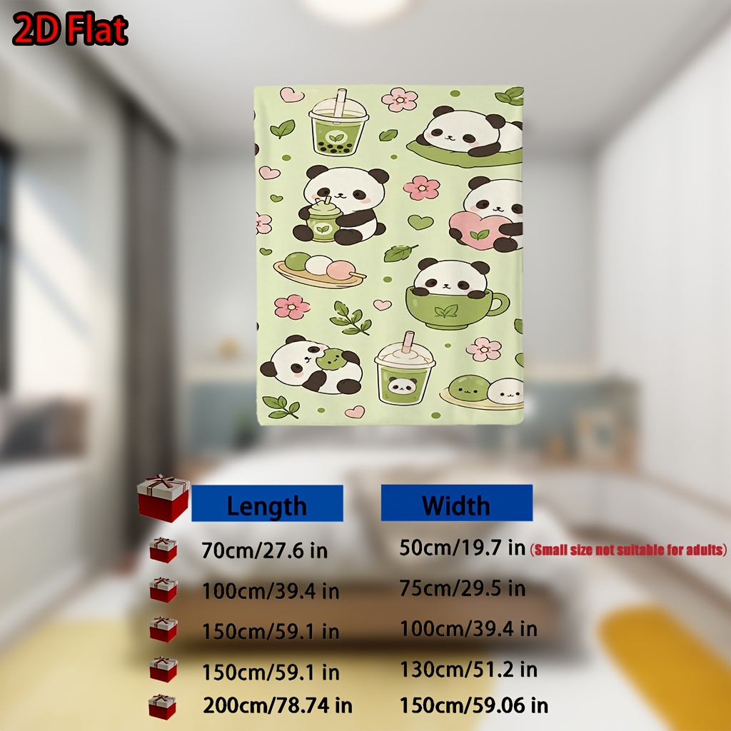 Uroczy koc z motywem pandy do  – Baby Nursery Green recenzja i cena