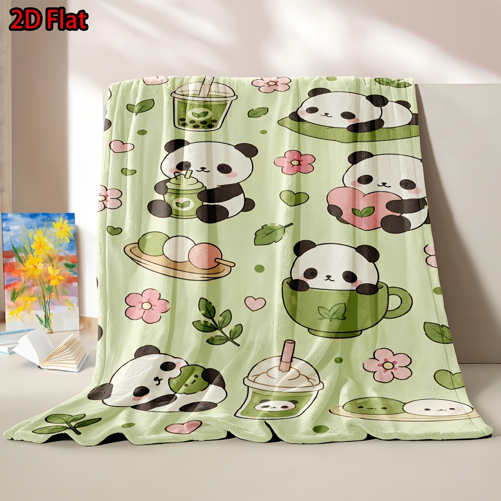 Uroczy koc z motywem pandy do  – Baby Nursery Green recenzja i cena