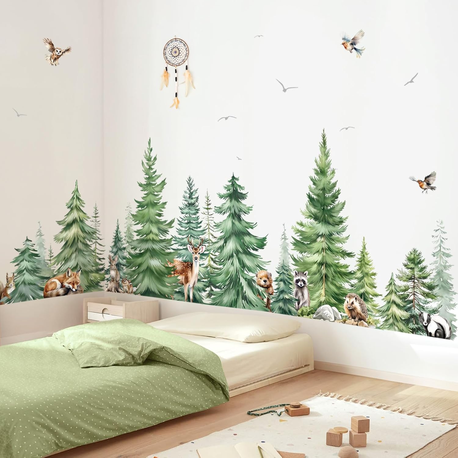 Duże naklejki ścienne akwarelo – Baby Nursery Needs recenzja i cena