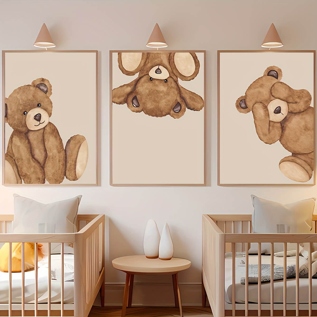 3-częściowy obraz na płótnie z – Baby Nursery Neutral recenzja i cena