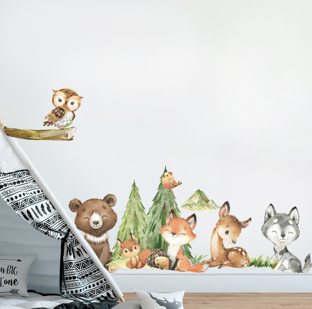 Kreskówka Akwarela Las Zwierzę – Baby Nursery Needs recenzja i cena