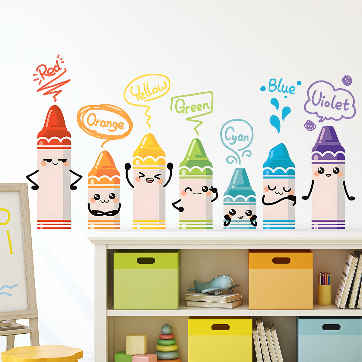Cartoon Cute Colorful Crayon P – Baby Nursery Needs recenzja i cena