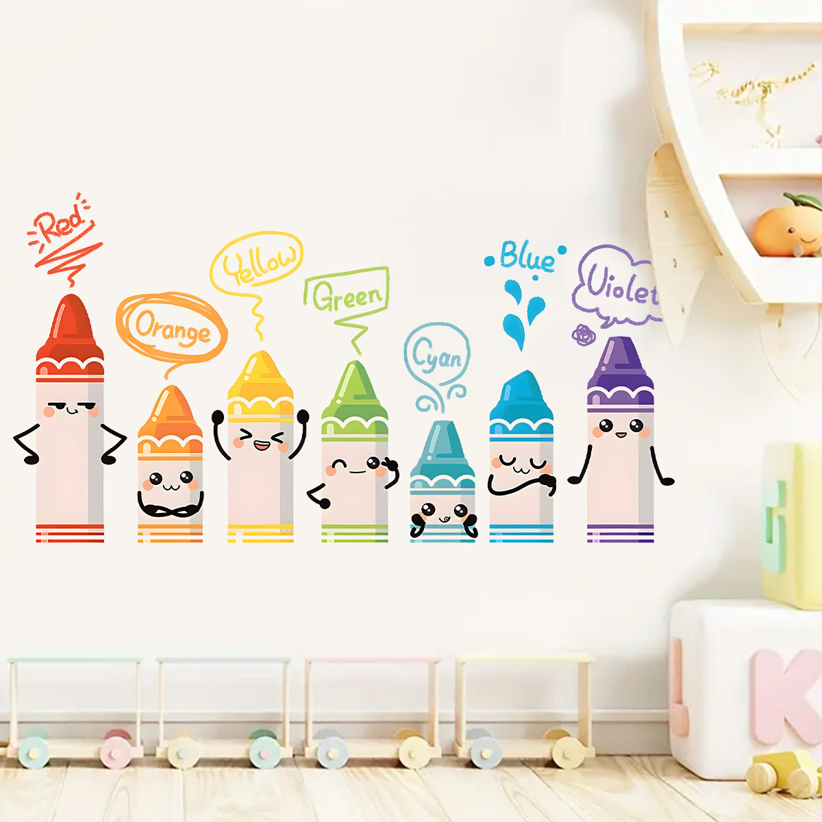 Cartoon Cute Colorful Crayon P – Baby Nursery Needs recenzja i cena