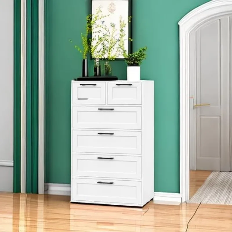 Wielka Wyprzedaż: Komoda z 6 s – Drawer Dresser White recenzja i cena