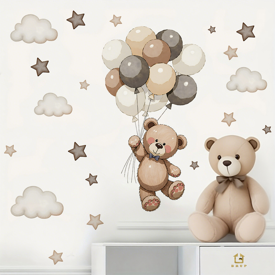 Urocze naklejki ścienne z misi – Baby Nursery Design recenzja i cena