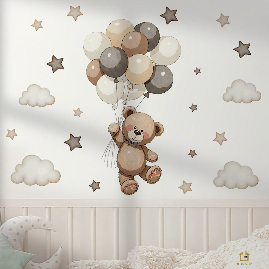 Urocze naklejki ścienne z misi – Baby Nursery Design recenzja i cena