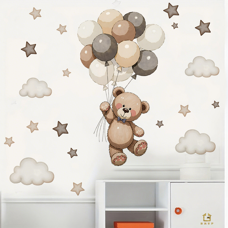 Urocze naklejki ścienne z misi – Baby Nursery Design recenzja i cena