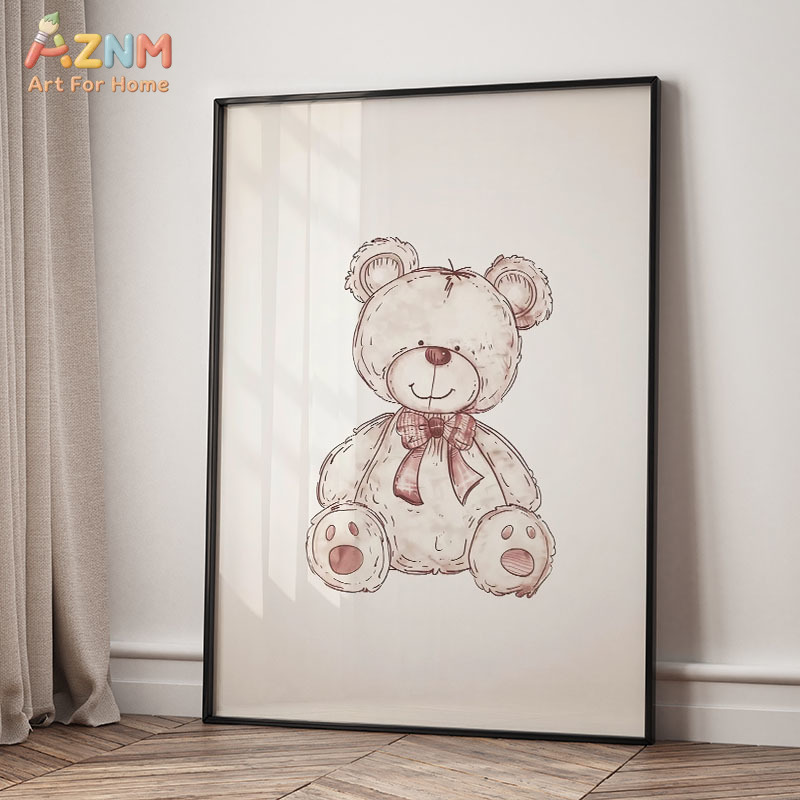AZNM Vintage Obraz na Płótnie  – Baby Nursery Neutral recenzja i cena