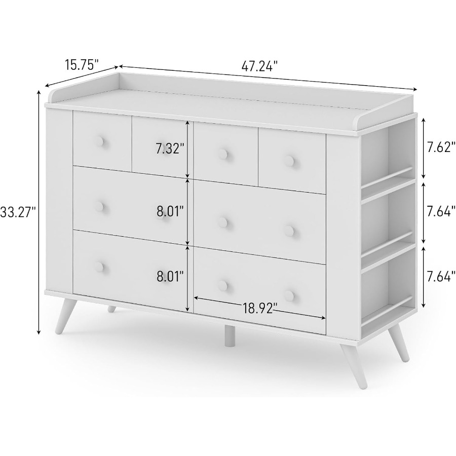 Komoda dla dziecka, komoda z 8 – Baby Nursery Design recenzja i cena