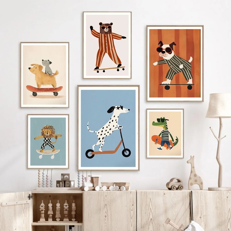 1 szt. bezramowy plakat z zaba – Baby Nursery Neutral recenzja i cena